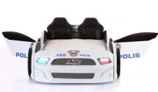Дитяче ліжко машина Police 500 Full Extra White 190х90 см